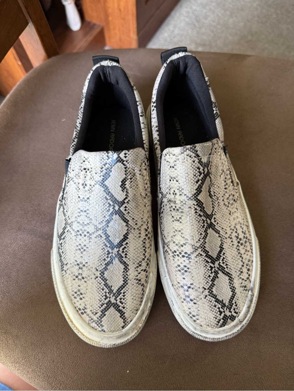 Aldo Slip-On Women’s Snake Print Shoes - Neutral